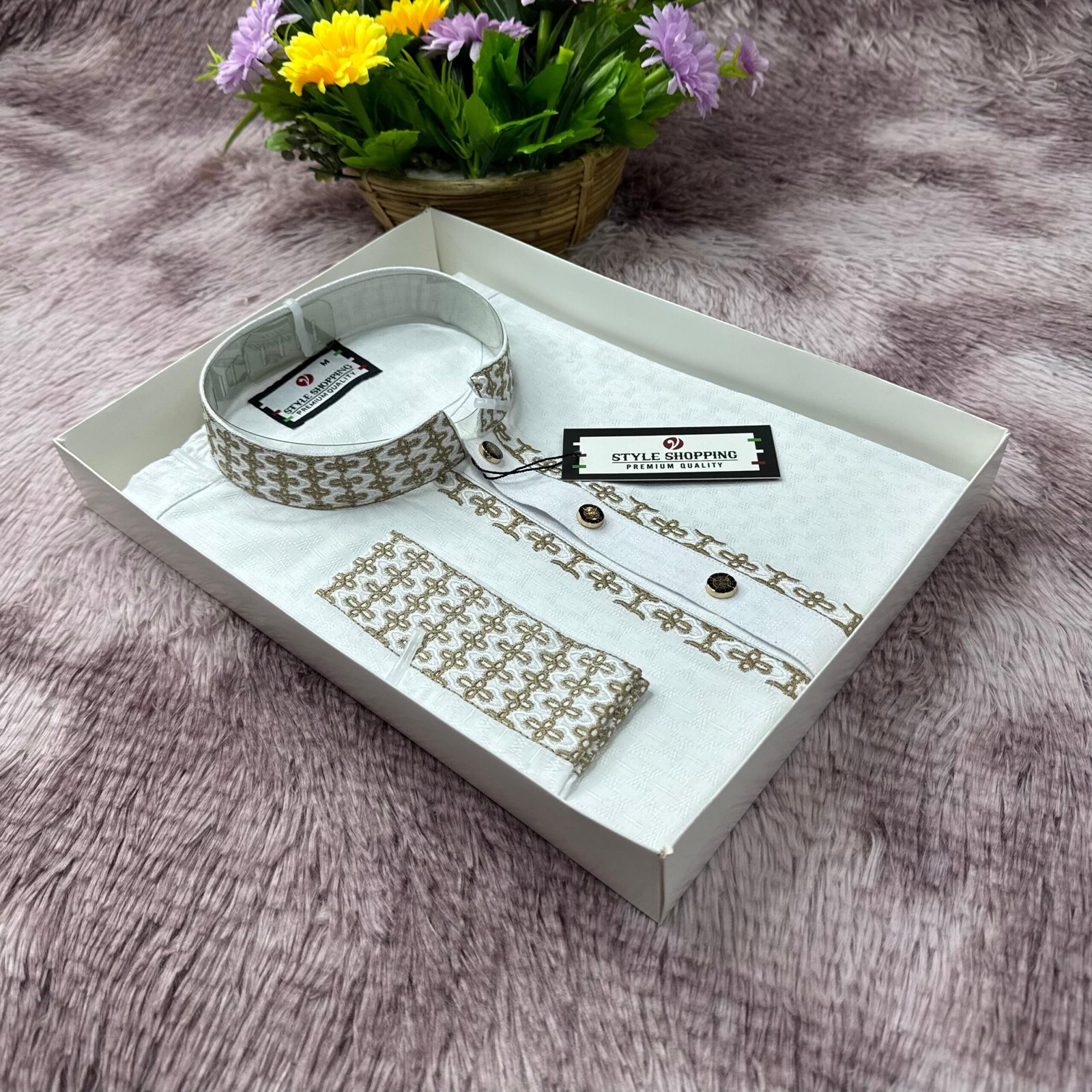 প্রিমিয়াম পাঞ্জাবি - সাদা