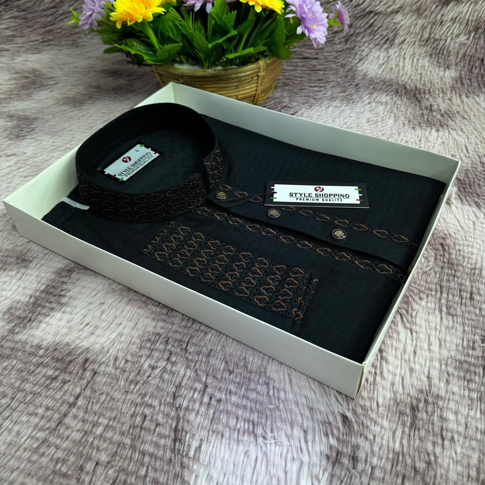 প্রিমিয়াম পাঞ্জাবি - কালো